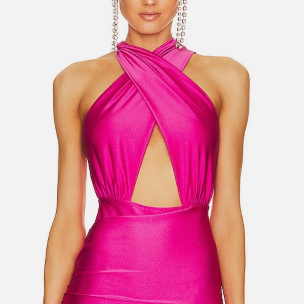 ANDAMANE “HOLA” BODYSUIT, SZ S FUCHSIA PINK NWT!!